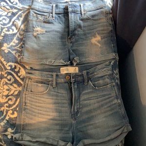 2 pairs of Abercrombie Jean Shorts
